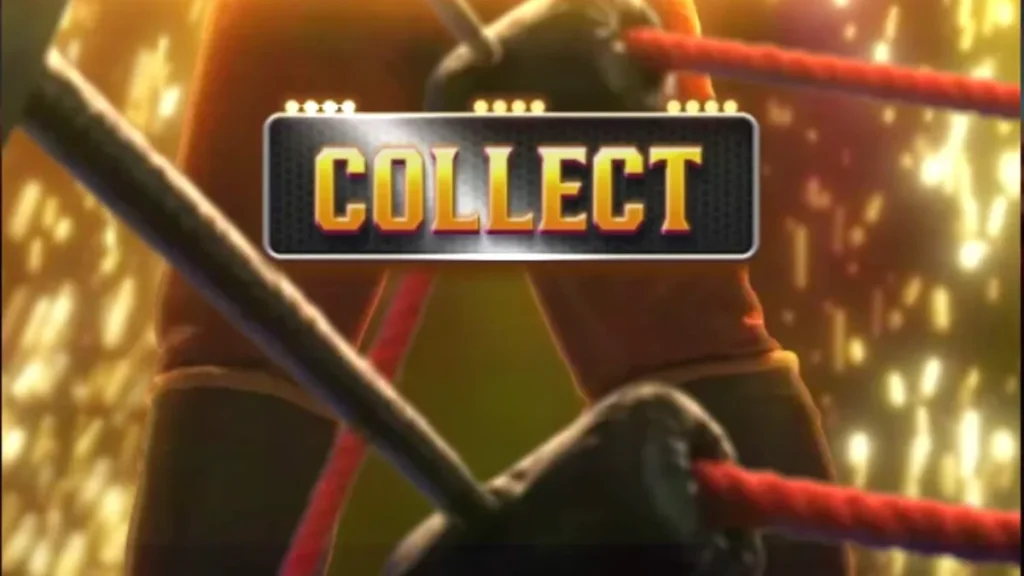 Interface do jogo Reel Royale Showdown com temática de luta livre