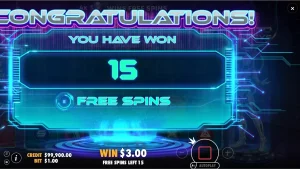 Interface futurista e neon do slot Crypto Genesys com símbolos de criptomoedas.