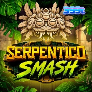 Interface do jogo de slot Serpentico Smash com temática de selva